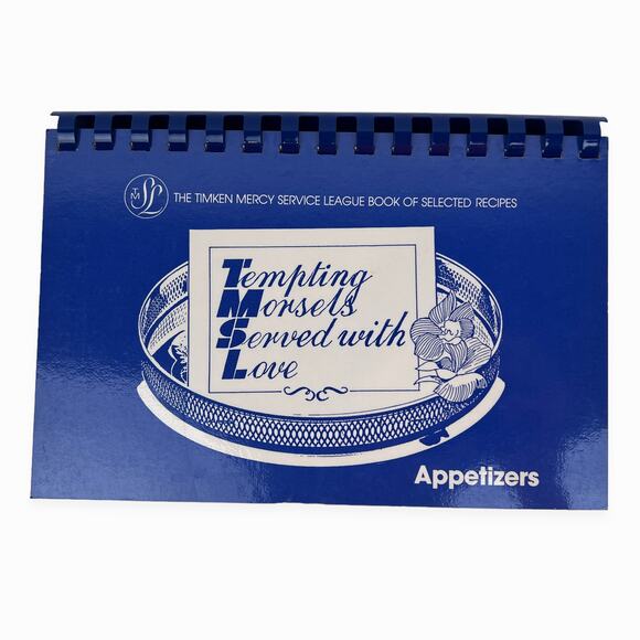 Tempting Morsels Served With Love Cookbook 1985 Timken Mercy Service League Ohio - Picture 1 of 10